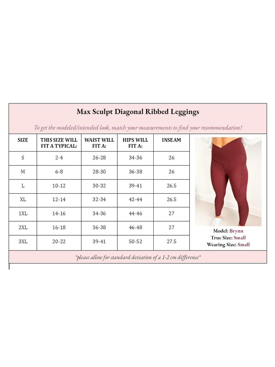 Max Sculpt ribbed leggings (5 colors) • Quick Ship