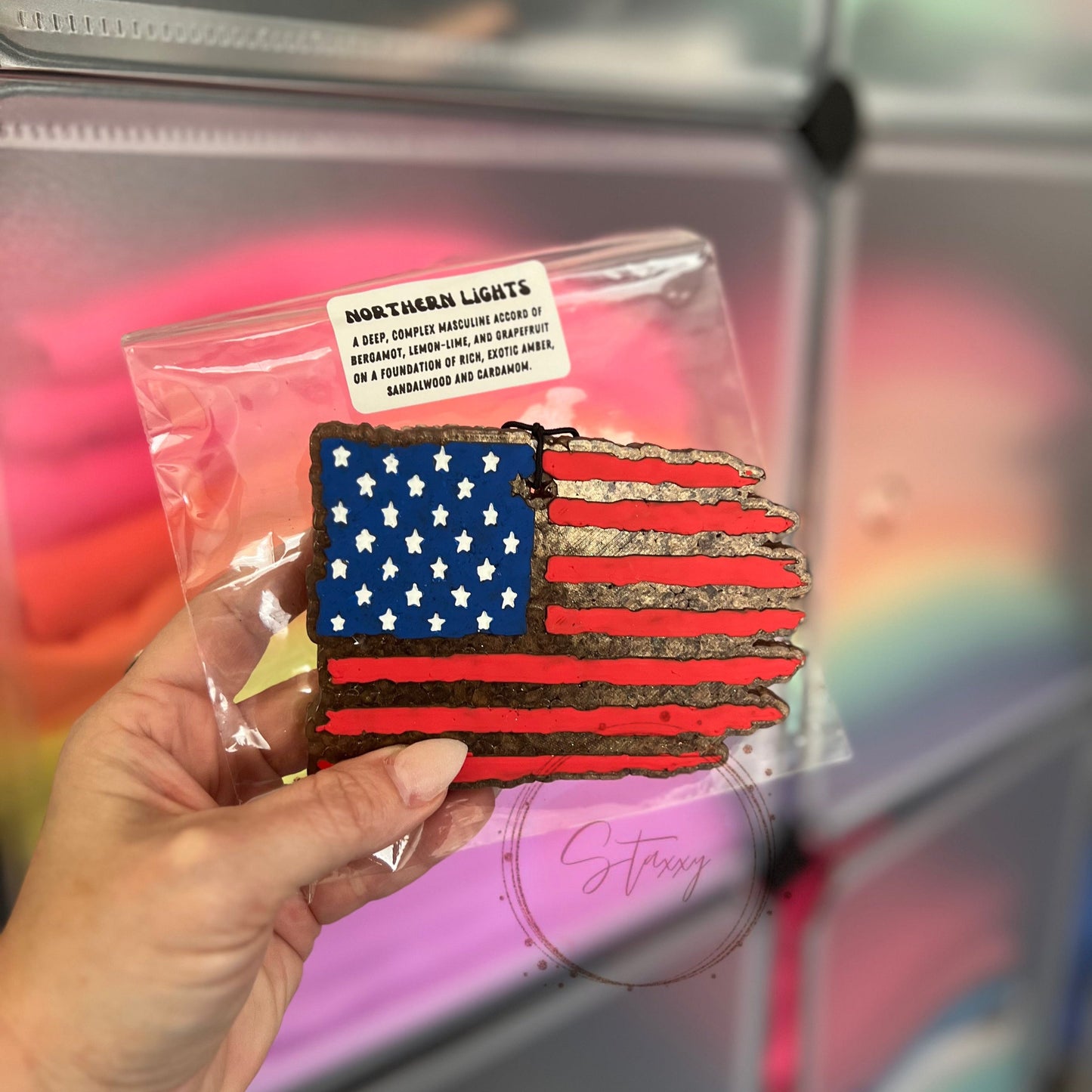 american flag freshie