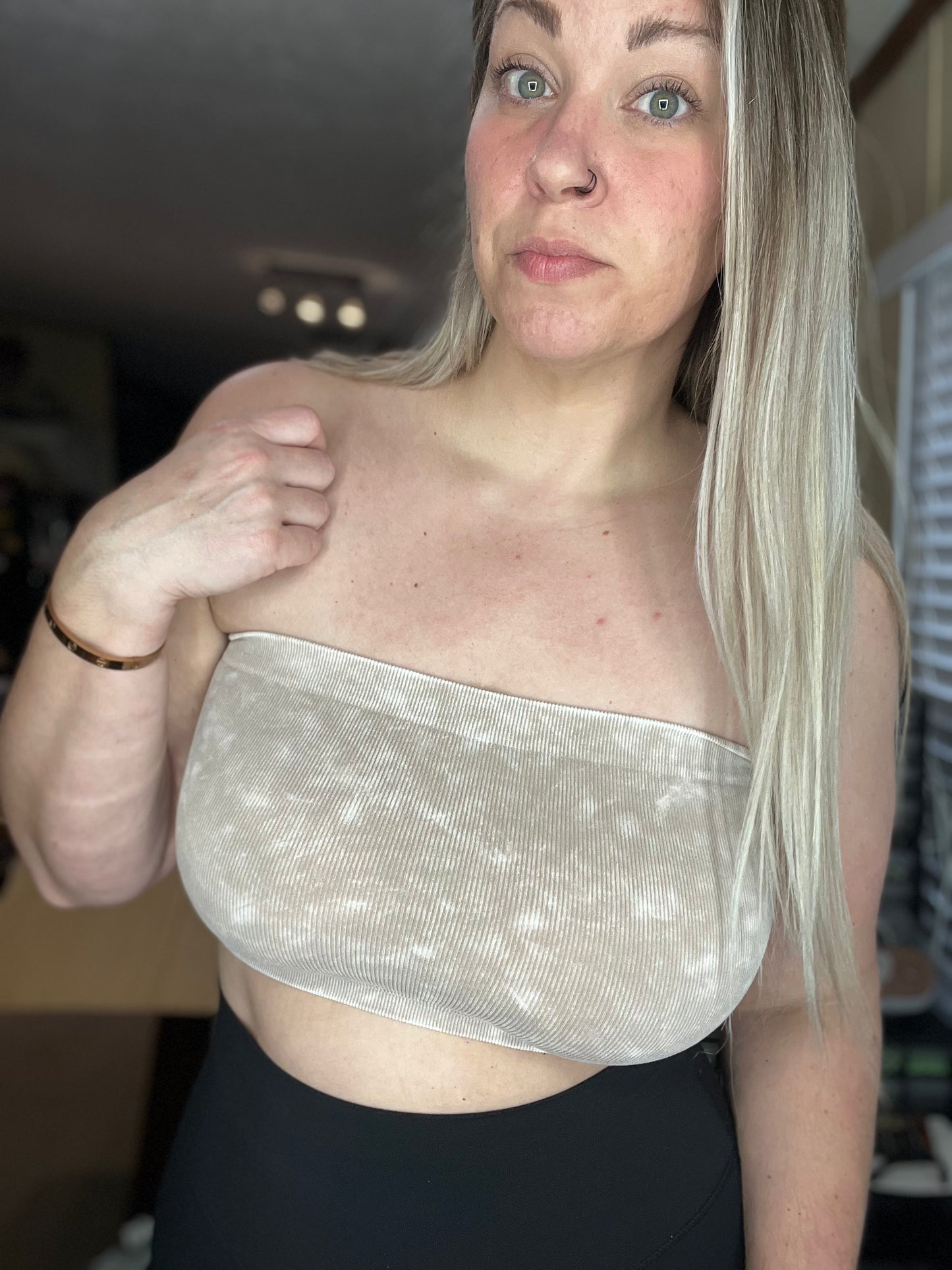 Seamless NEARLY Nothing Bandeau • ASH MOCHA