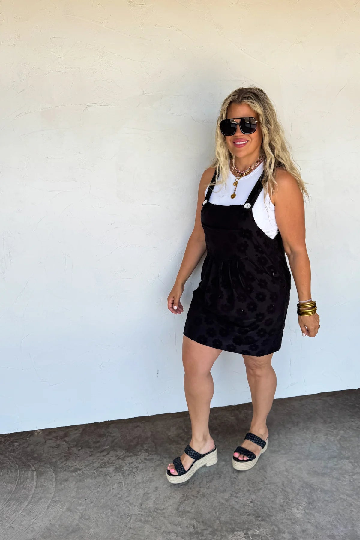 sunshine & daisies overall dress (4 colors) • Quick Ship