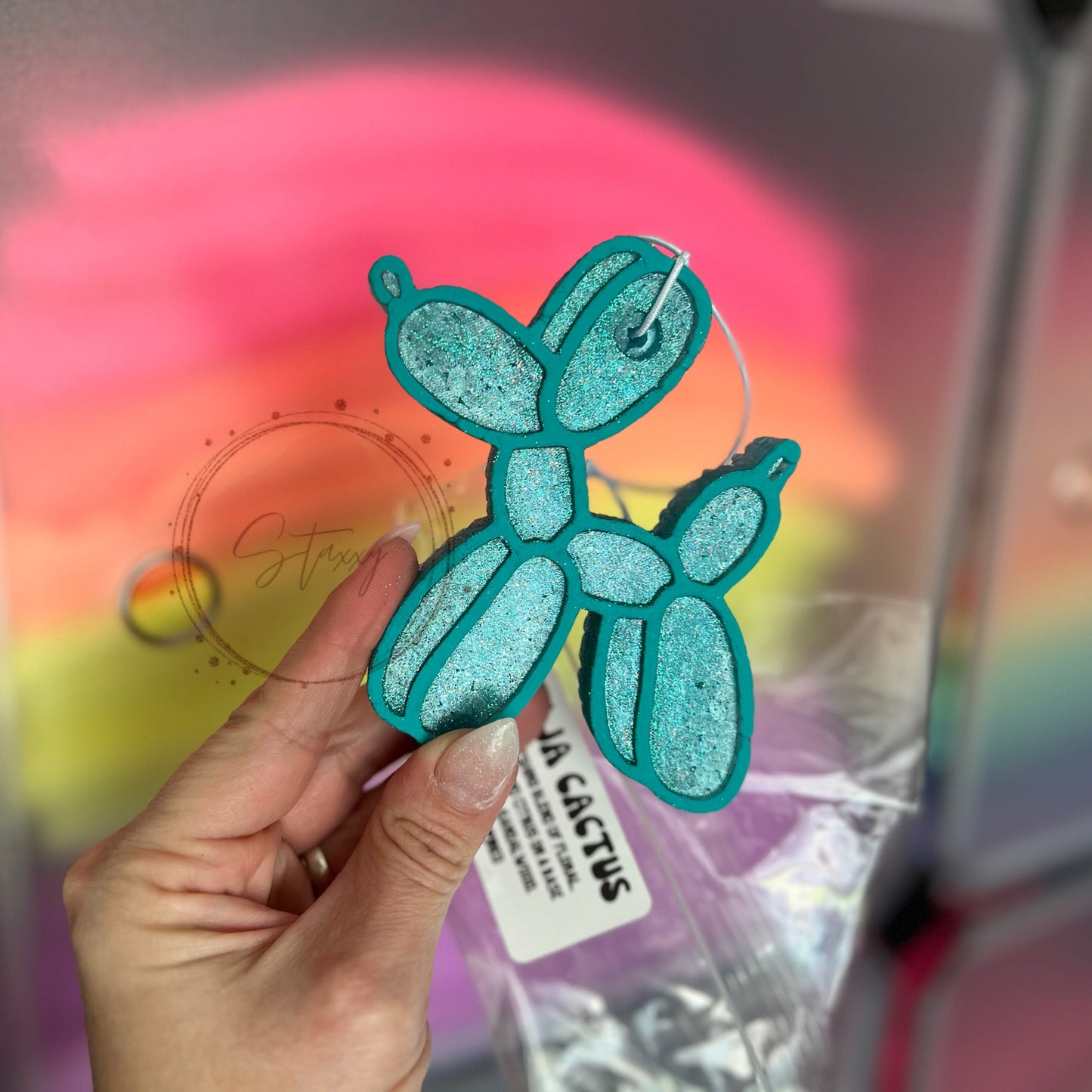 balloon dog car freshie