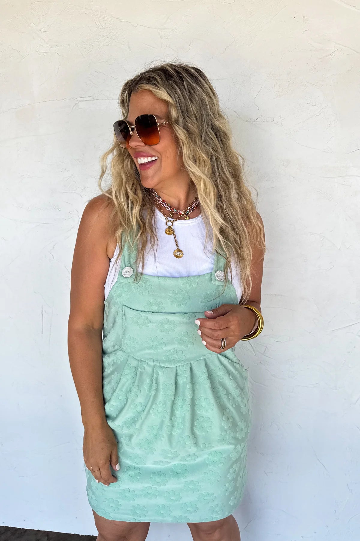 sunshine & daisies overall dress (4 colors) • Quick Ship