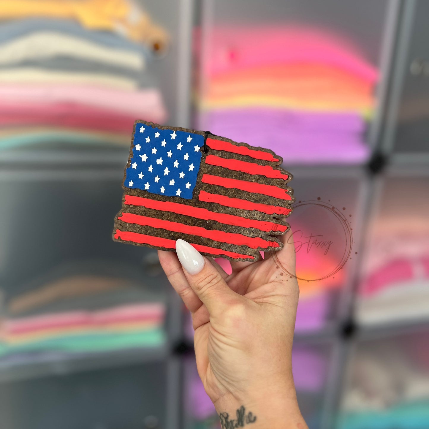 american flag freshie