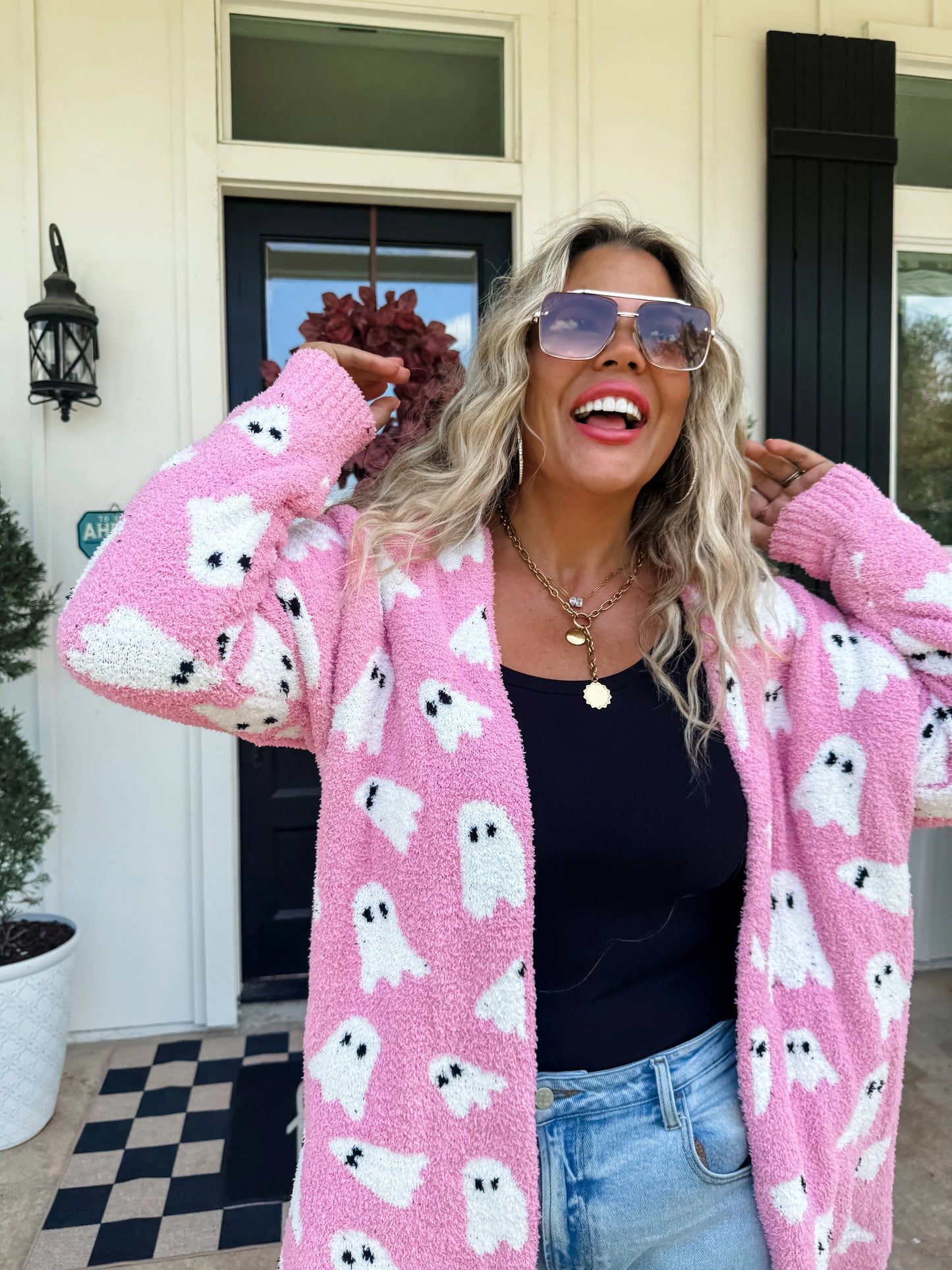 Pink Ghost Halloween Cloud Cardis • ROUND 2 flash PreOrder