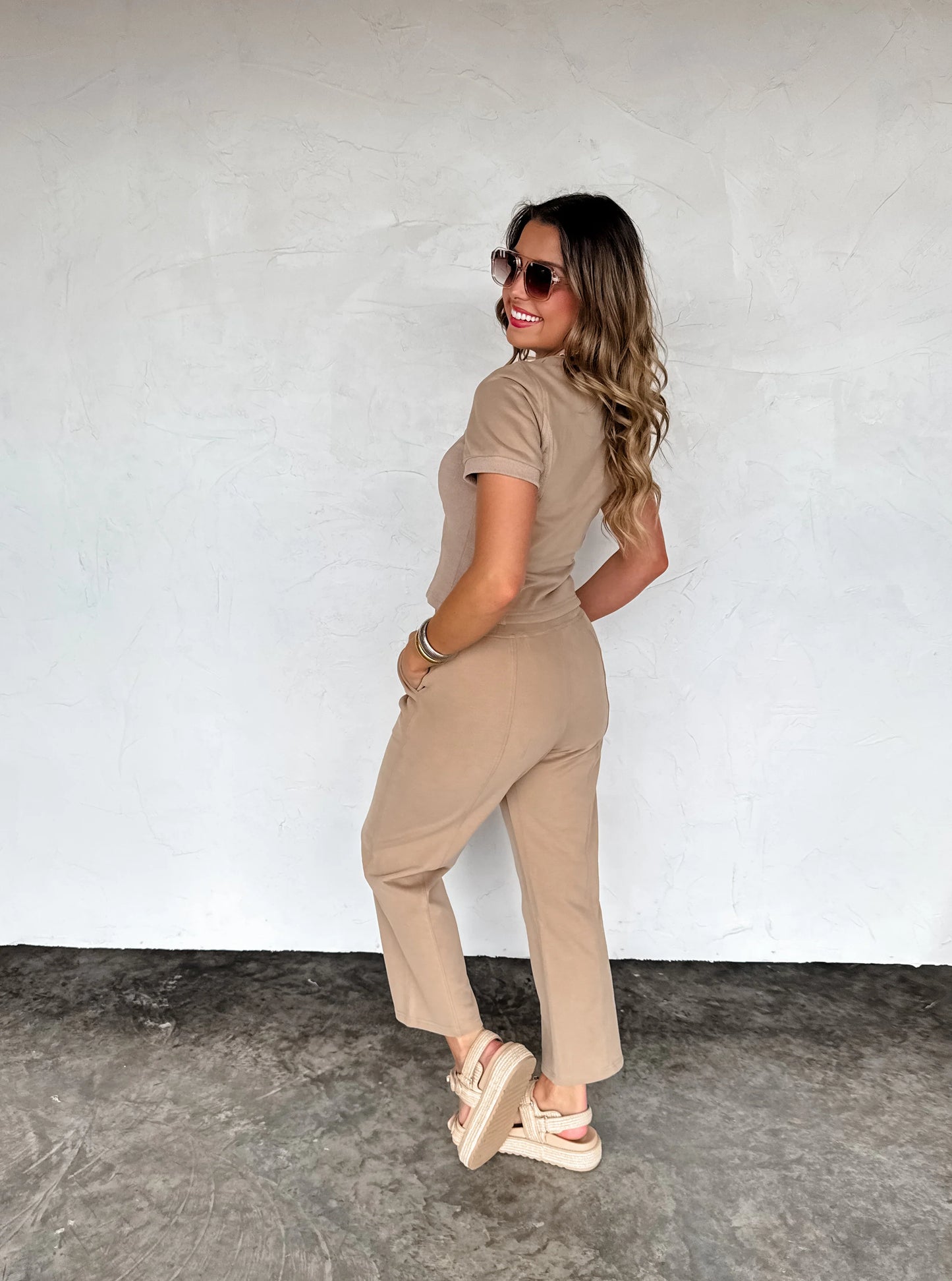 Stay in crop pant set (3 colors) • Quick Ship