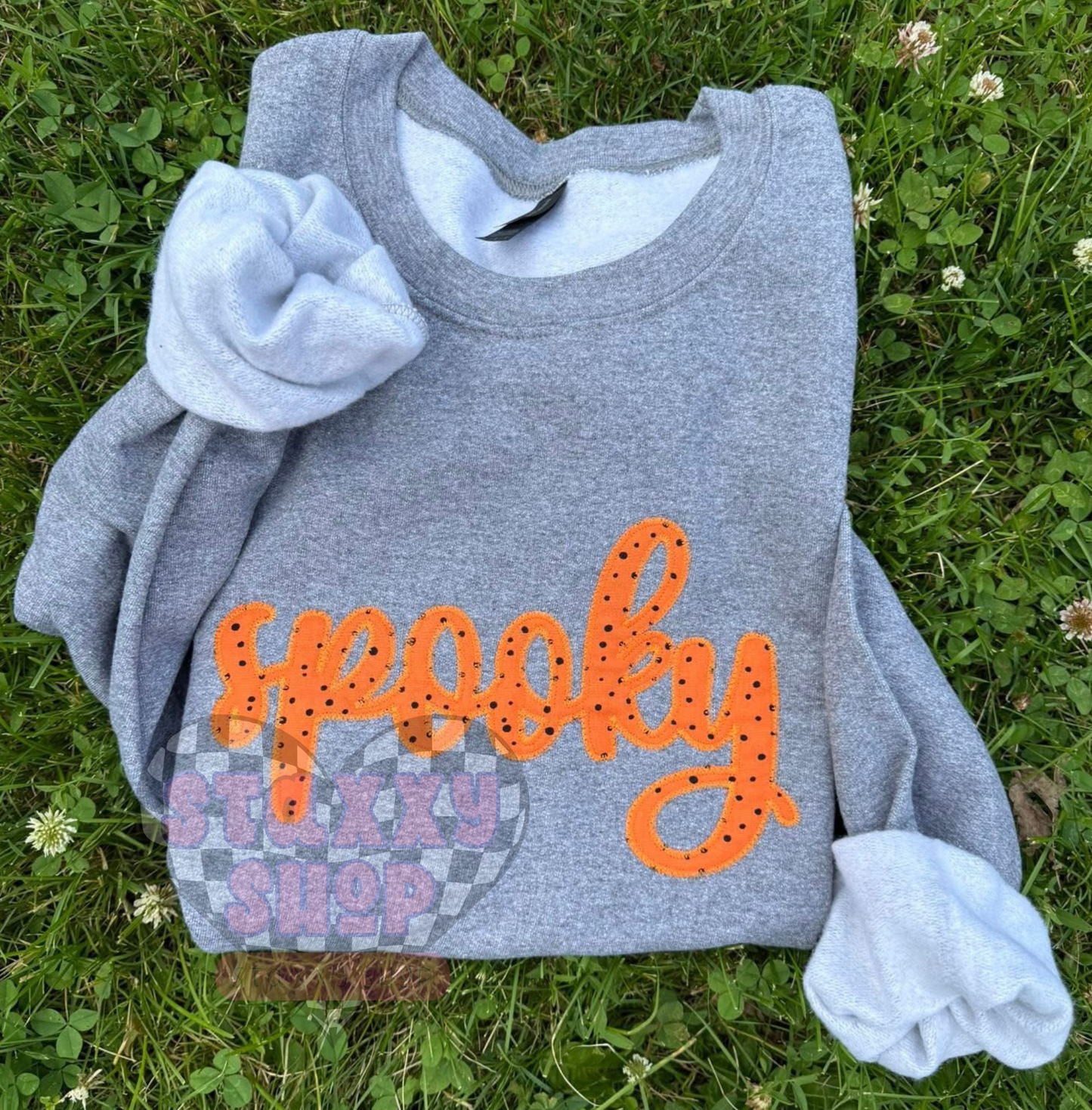 PREORDER : spooky applique crew