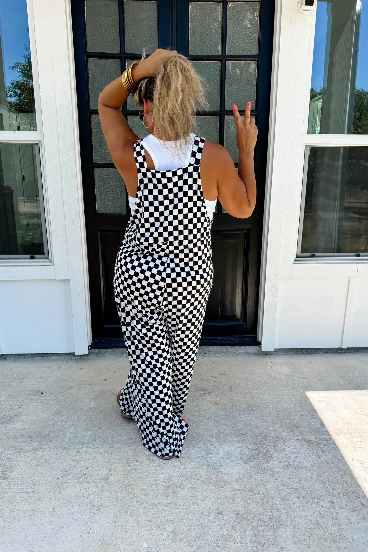 Checkered Karli boho overalls • Quick Ship / RTS