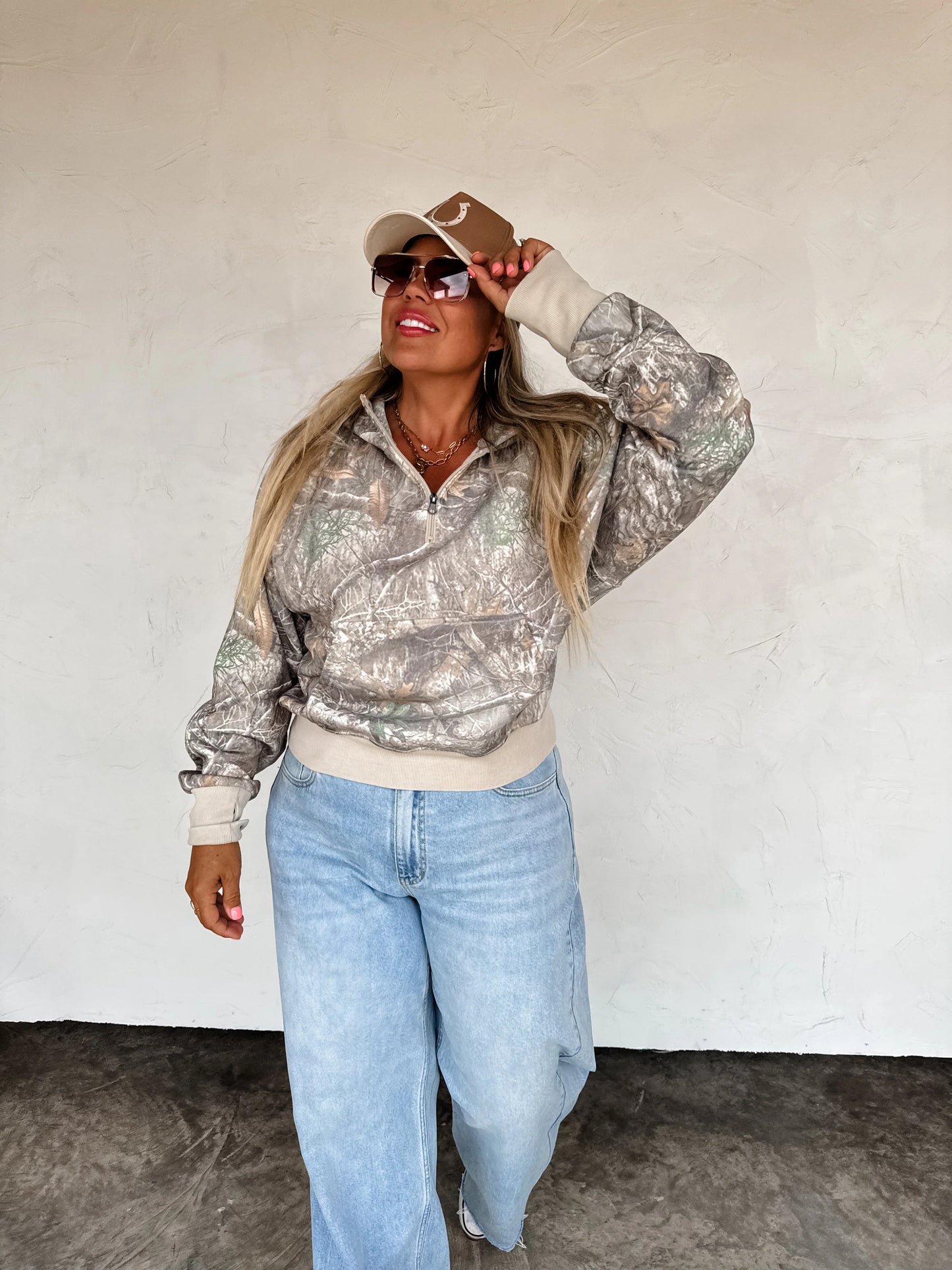 Camo & Checker easy does it pullover (2 colors)