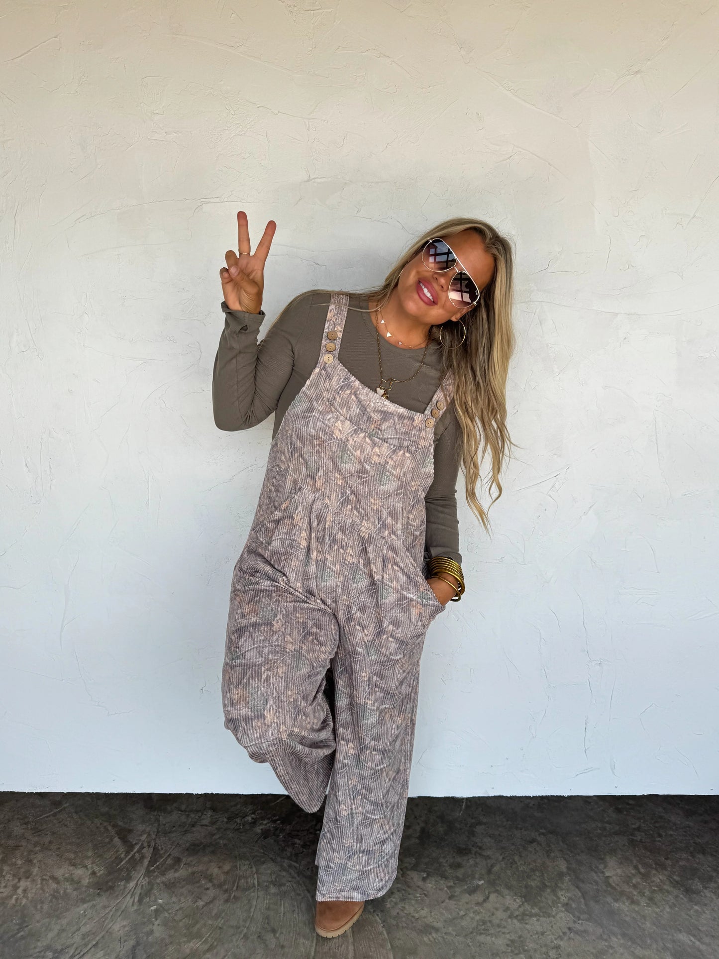 Cassidy Camo overalls • Quick Ship