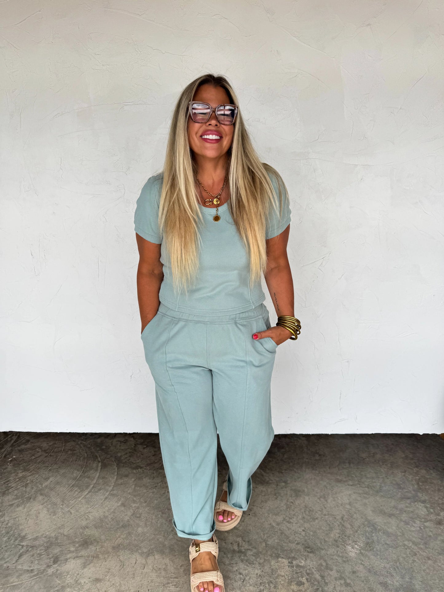 Stay in crop pant set (3 colors) • Quick Ship