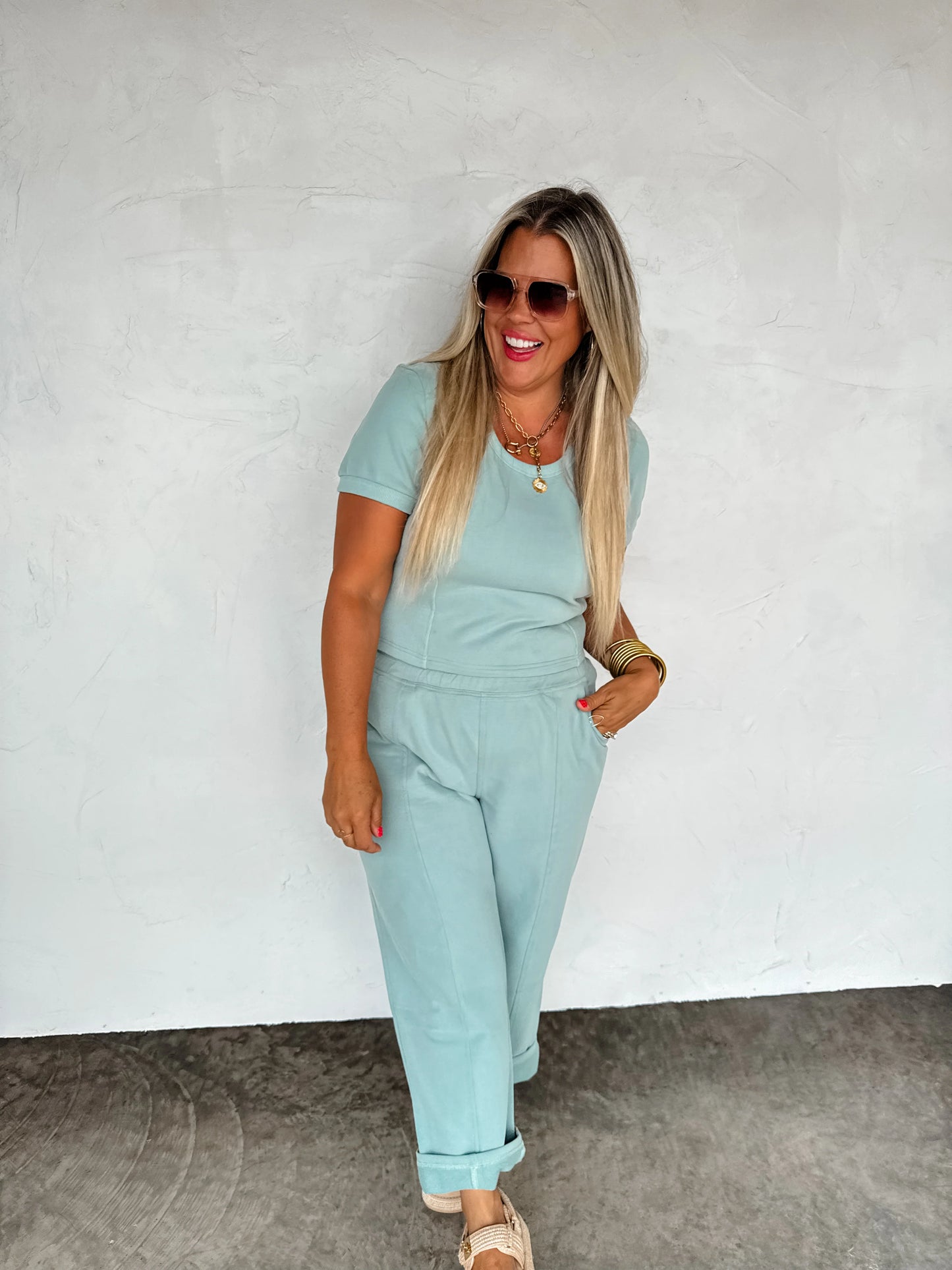 Stay in crop pant set (3 colors) • Quick Ship