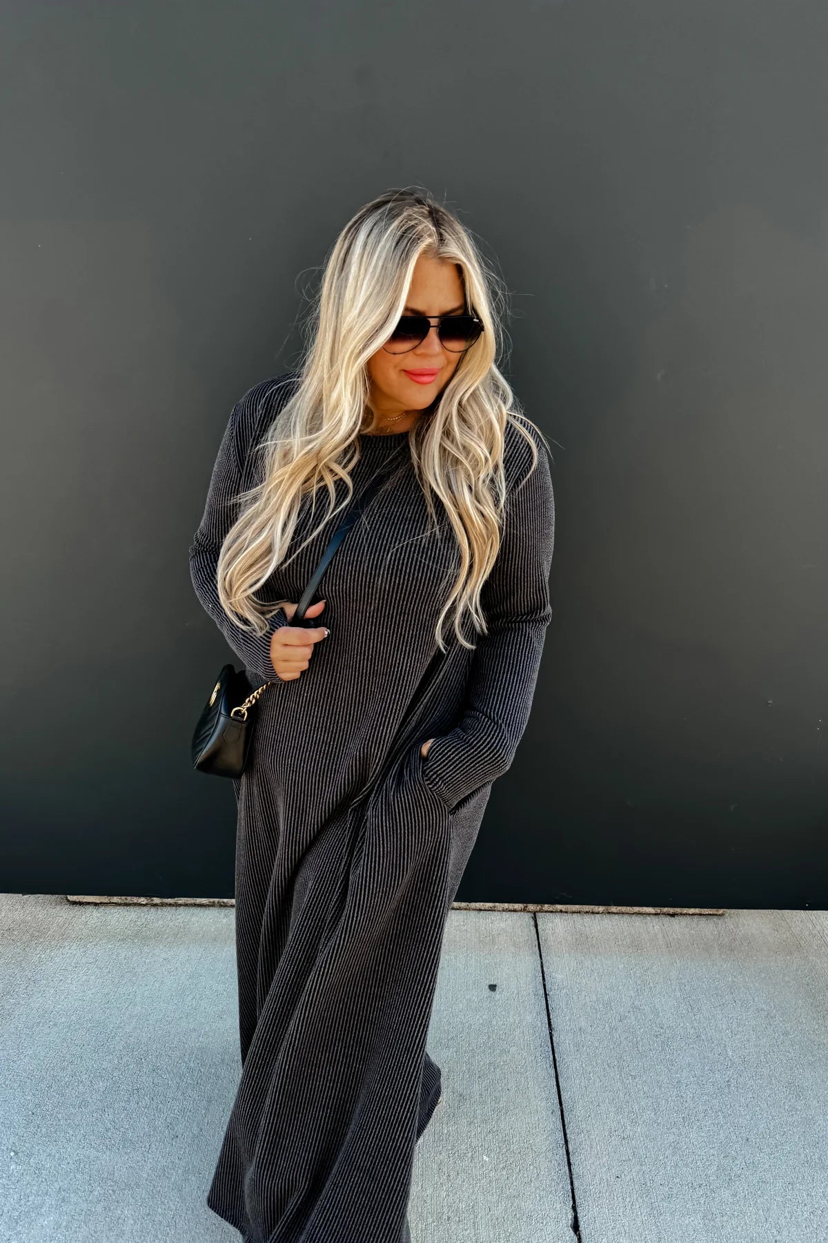 RTS • hold that thought ribbed dress • ships 1-3 business days