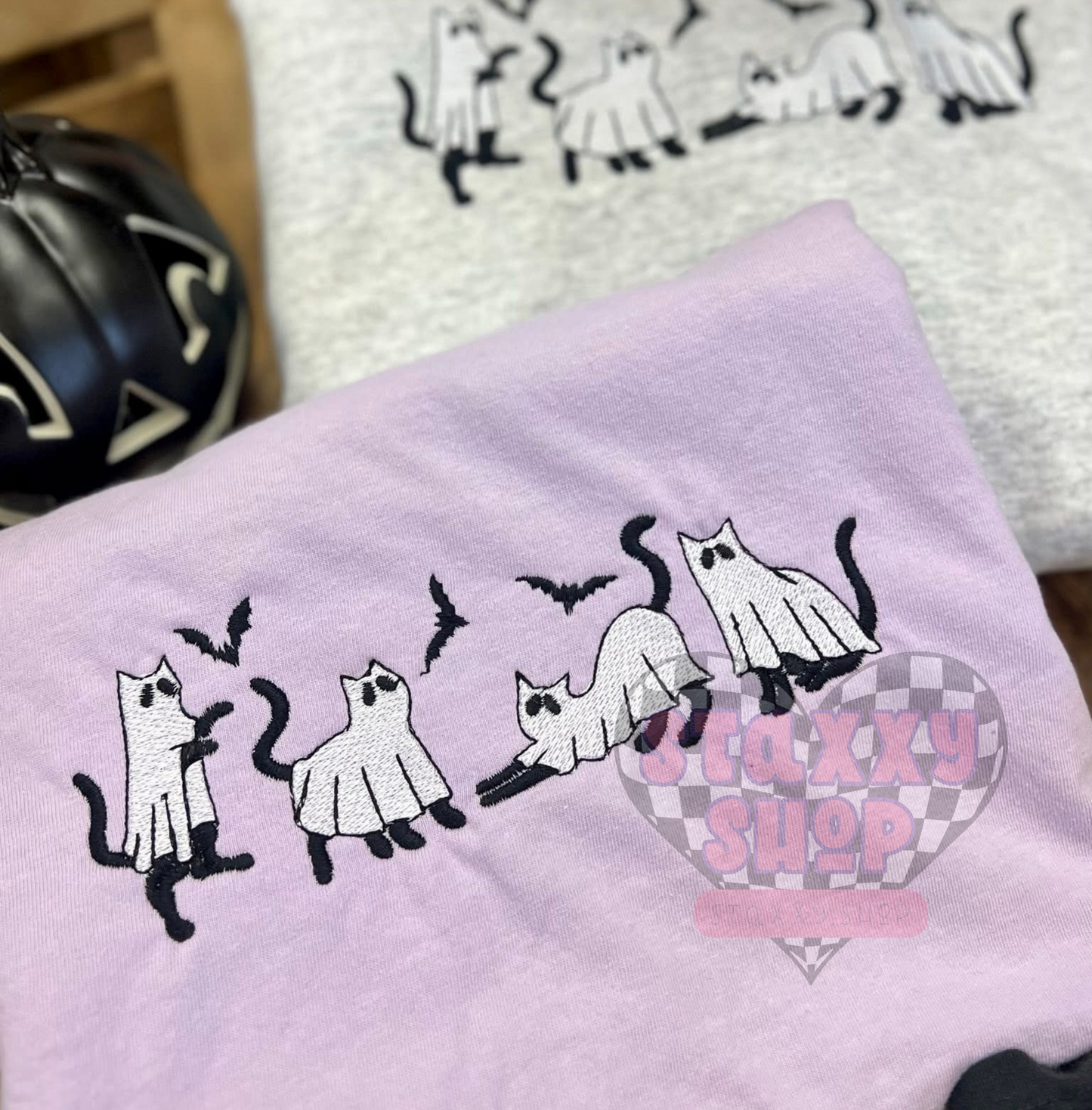 PREORDER : spooky meow embroidery