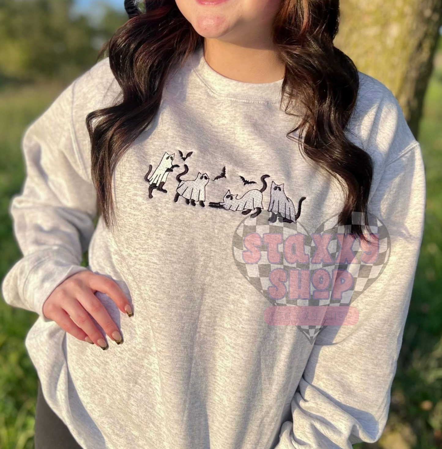 PREORDER : spooky meow embroidery
