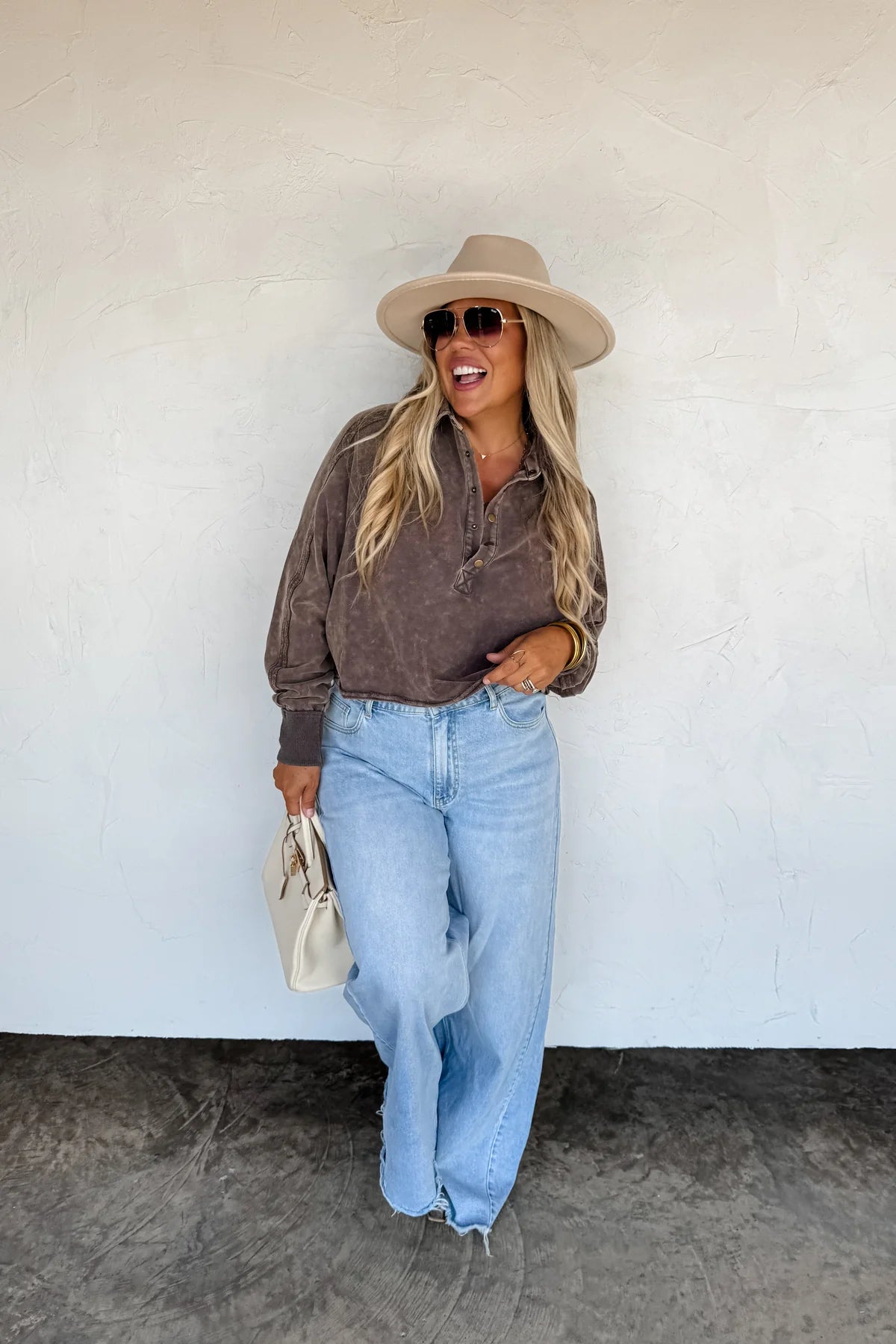 Quincy wide leg jeans • Quick Ship