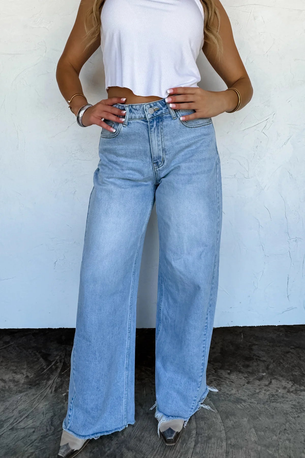 Quincy wide leg jeans • Quick Ship
