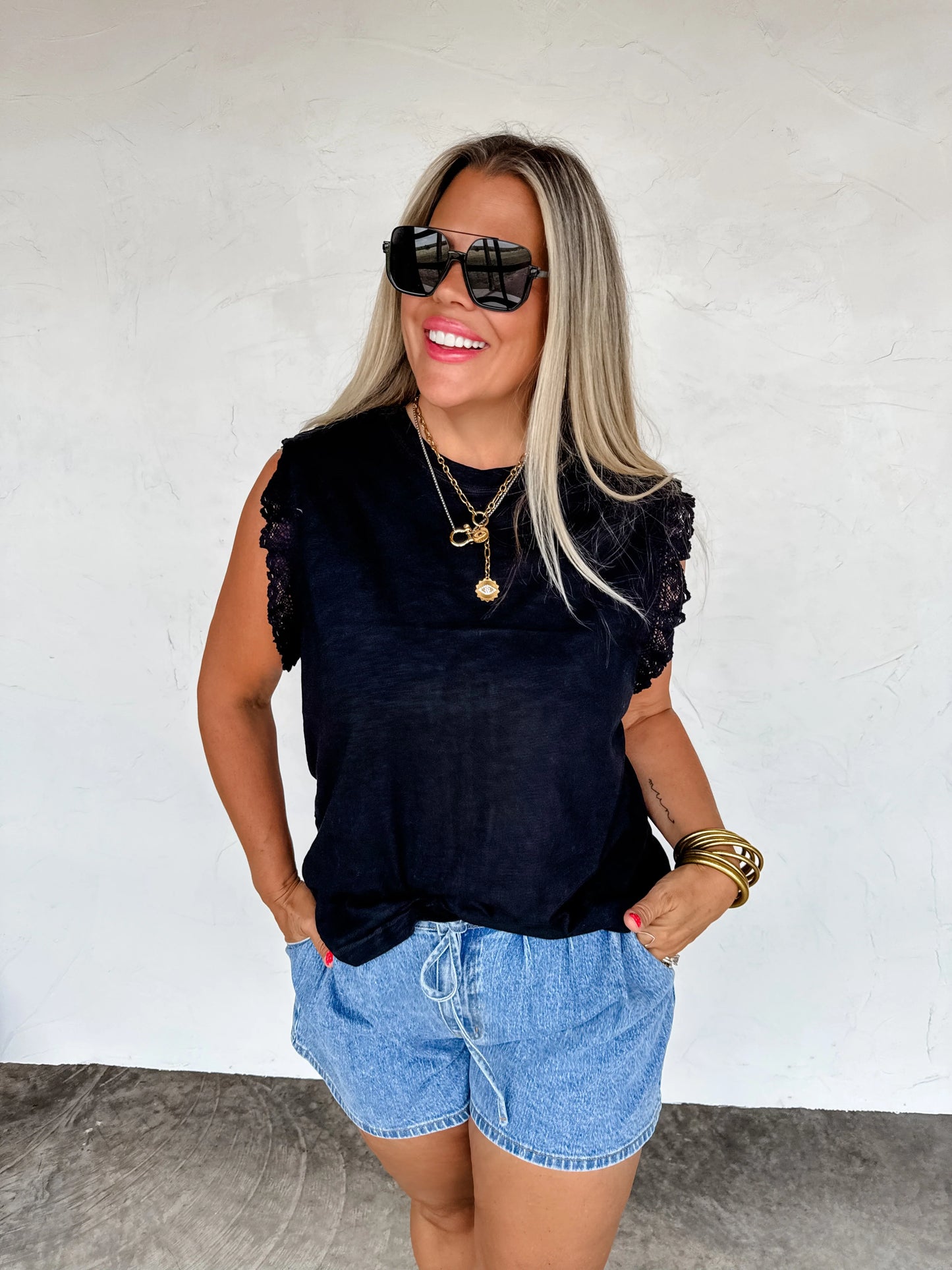 Sweet Lace Days tee (4 colors) • Quick Ship