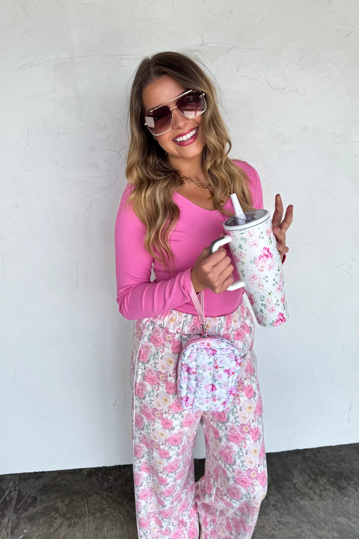 Floral & Cowboy Mini Puff Clutch bag • Quick Ship