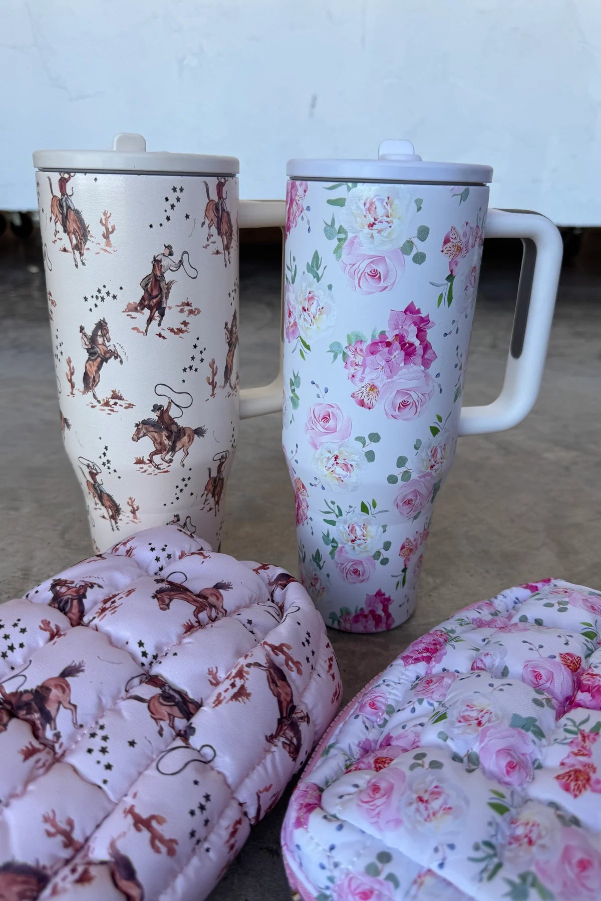 Floral & Western stainless steel tumbler (6 colors)• Quick Ship