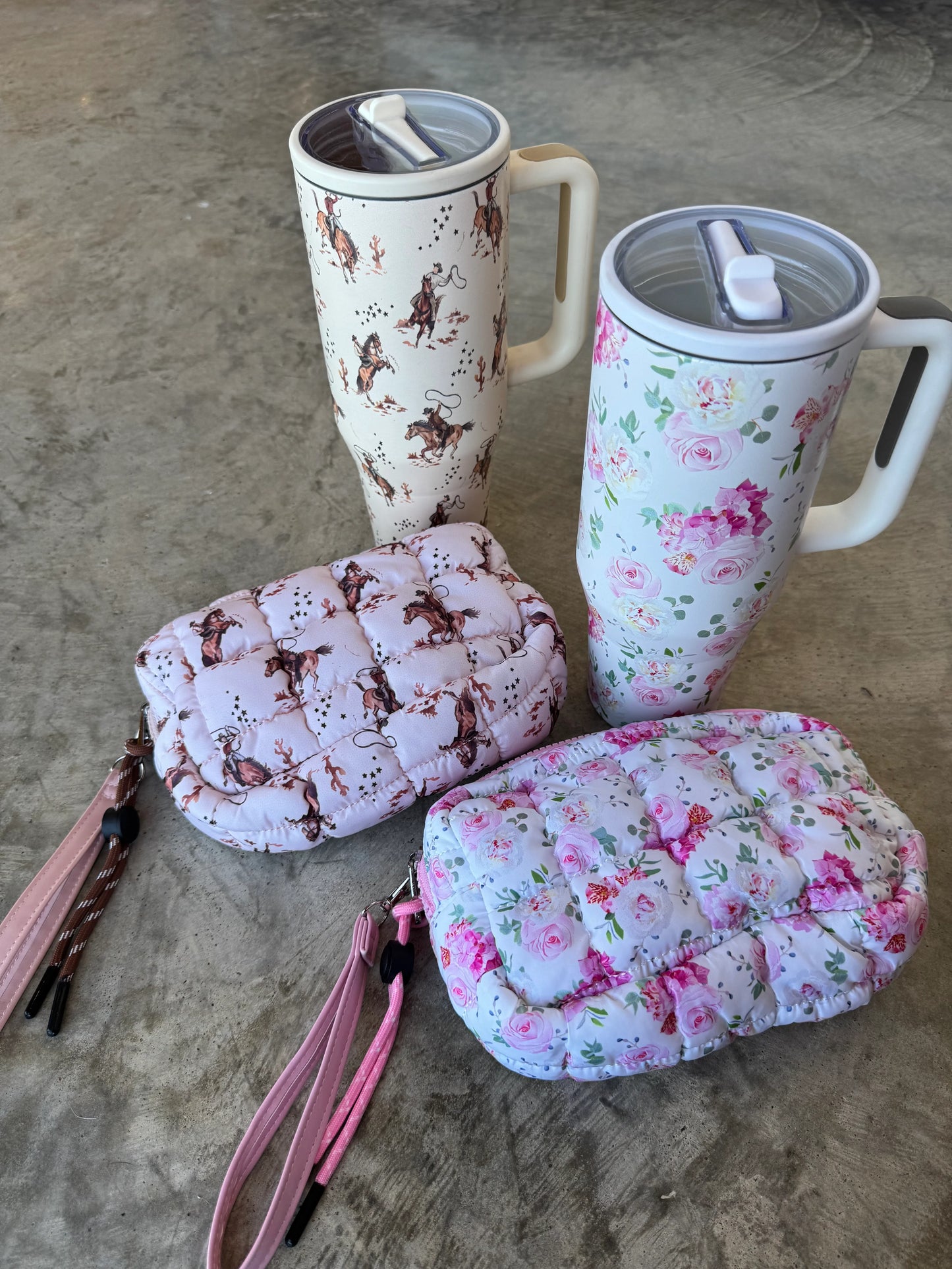 Floral & Western stainless steel tumbler (6 colors)• Quick Ship