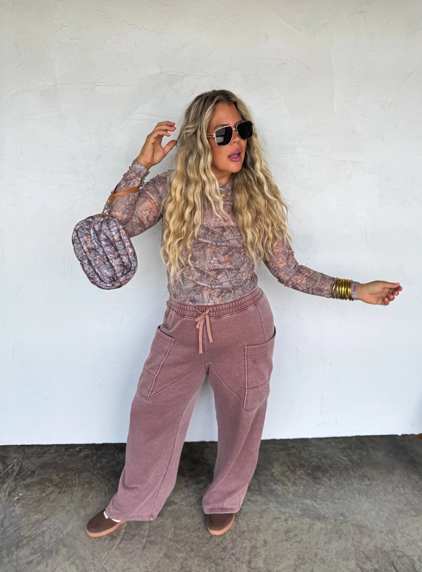 Camo mesh top • Quick Ship