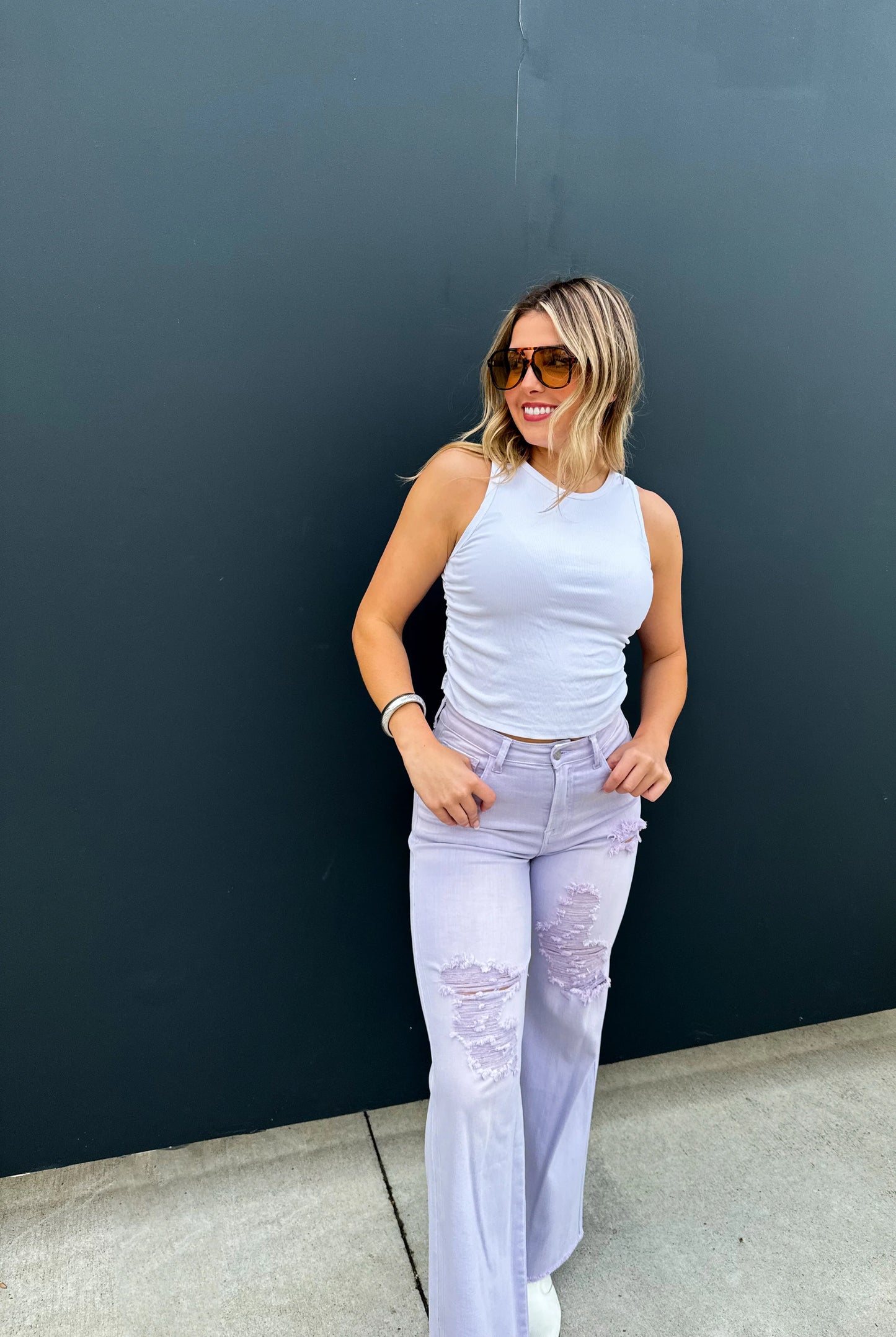 Preorder • Pastel Blakeley Distressed Jeans