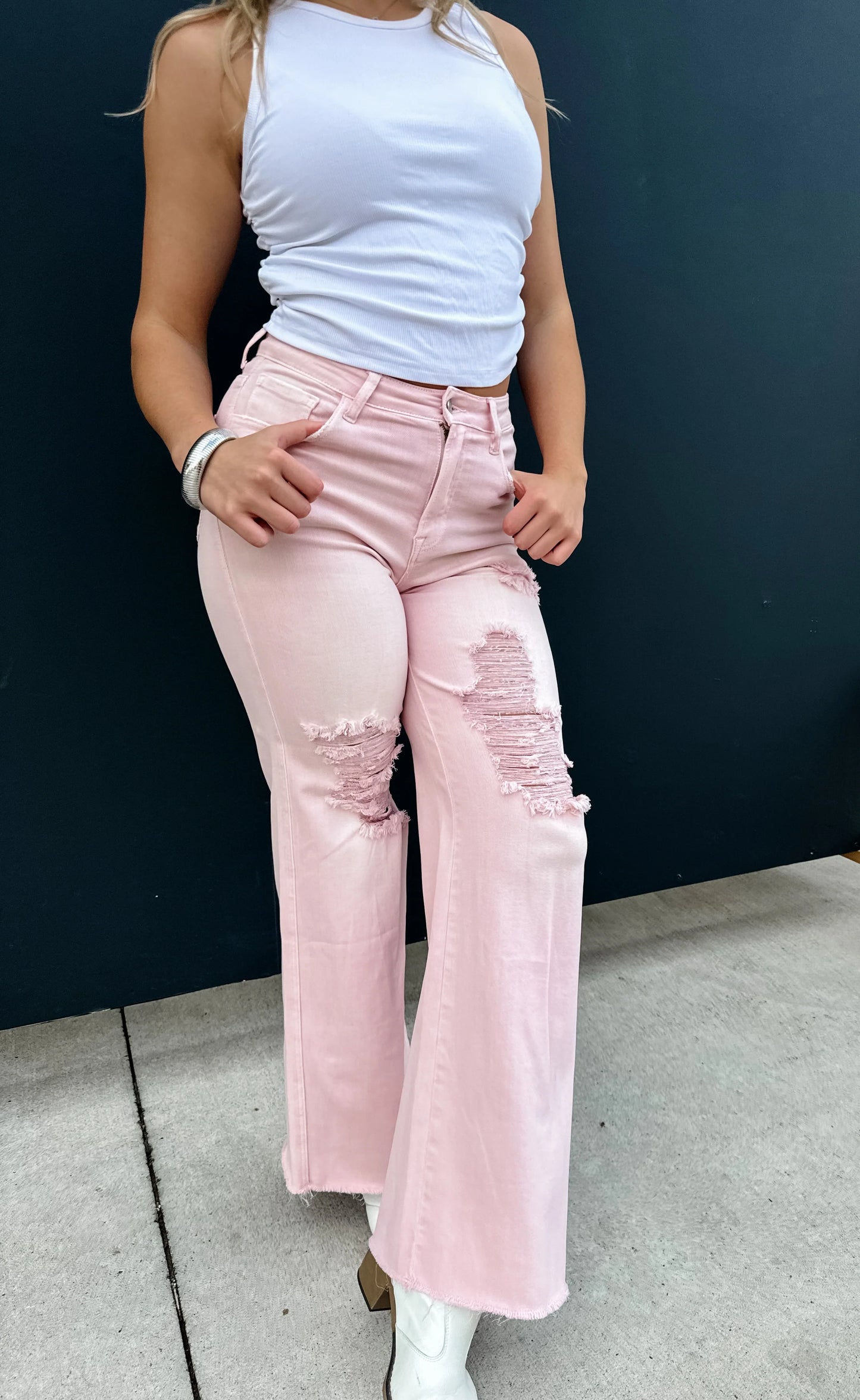 Preorder • Pastel Blakeley Distressed Jeans