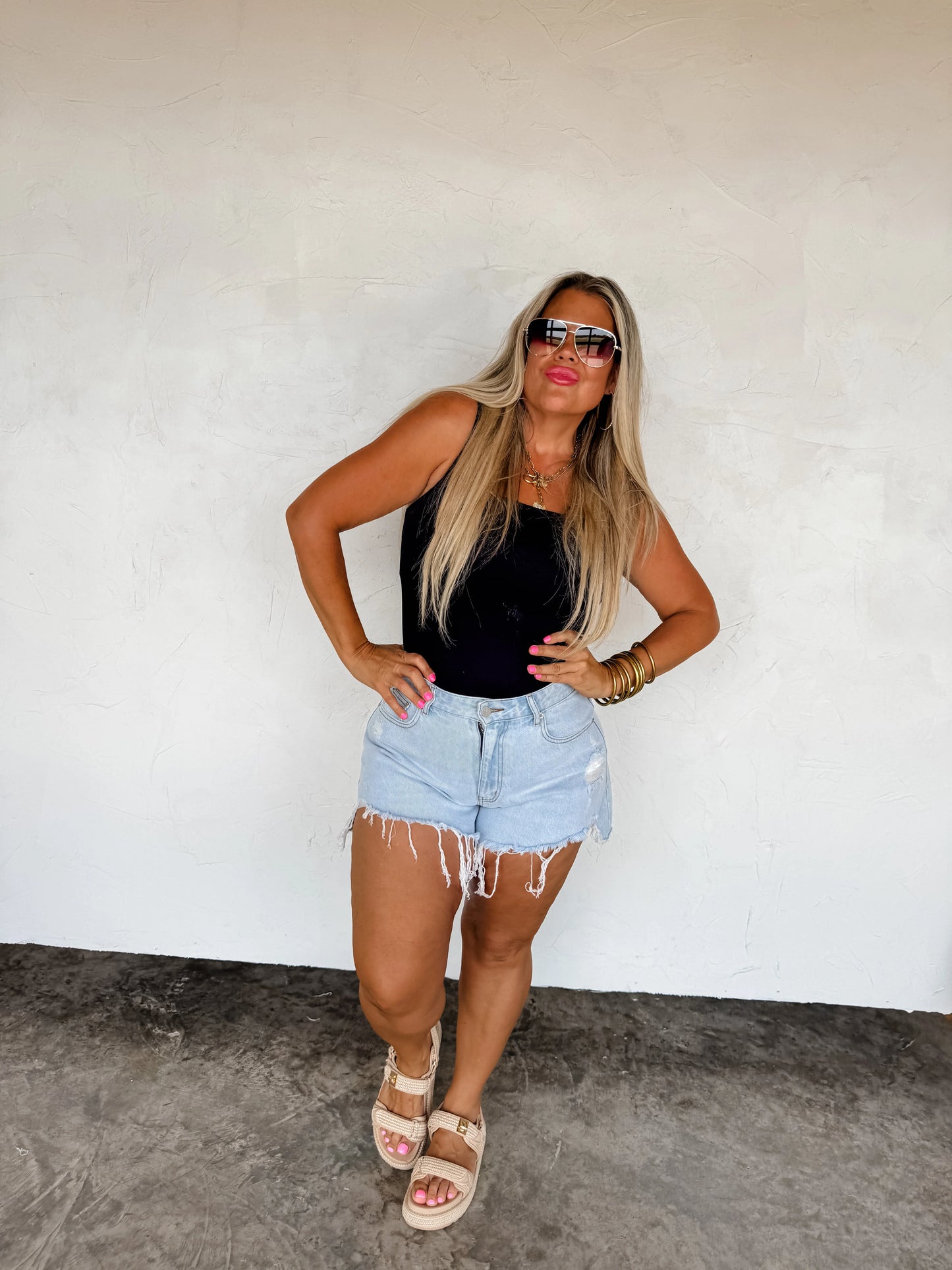 Sunkissed cutoff shorts • Quick Ship