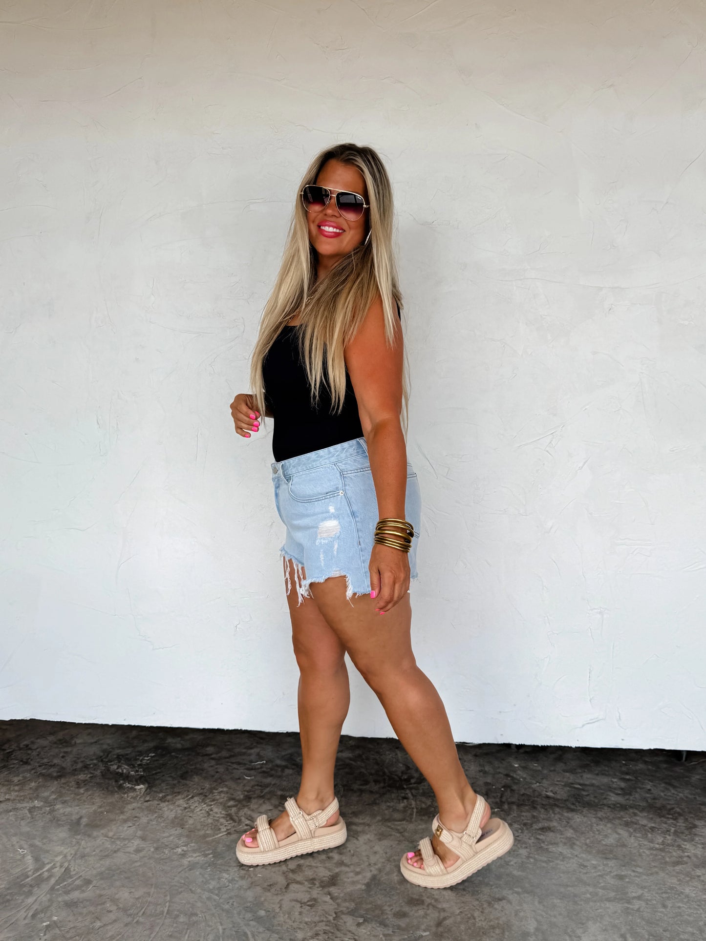 Sunkissed cutoff shorts • Quick Ship