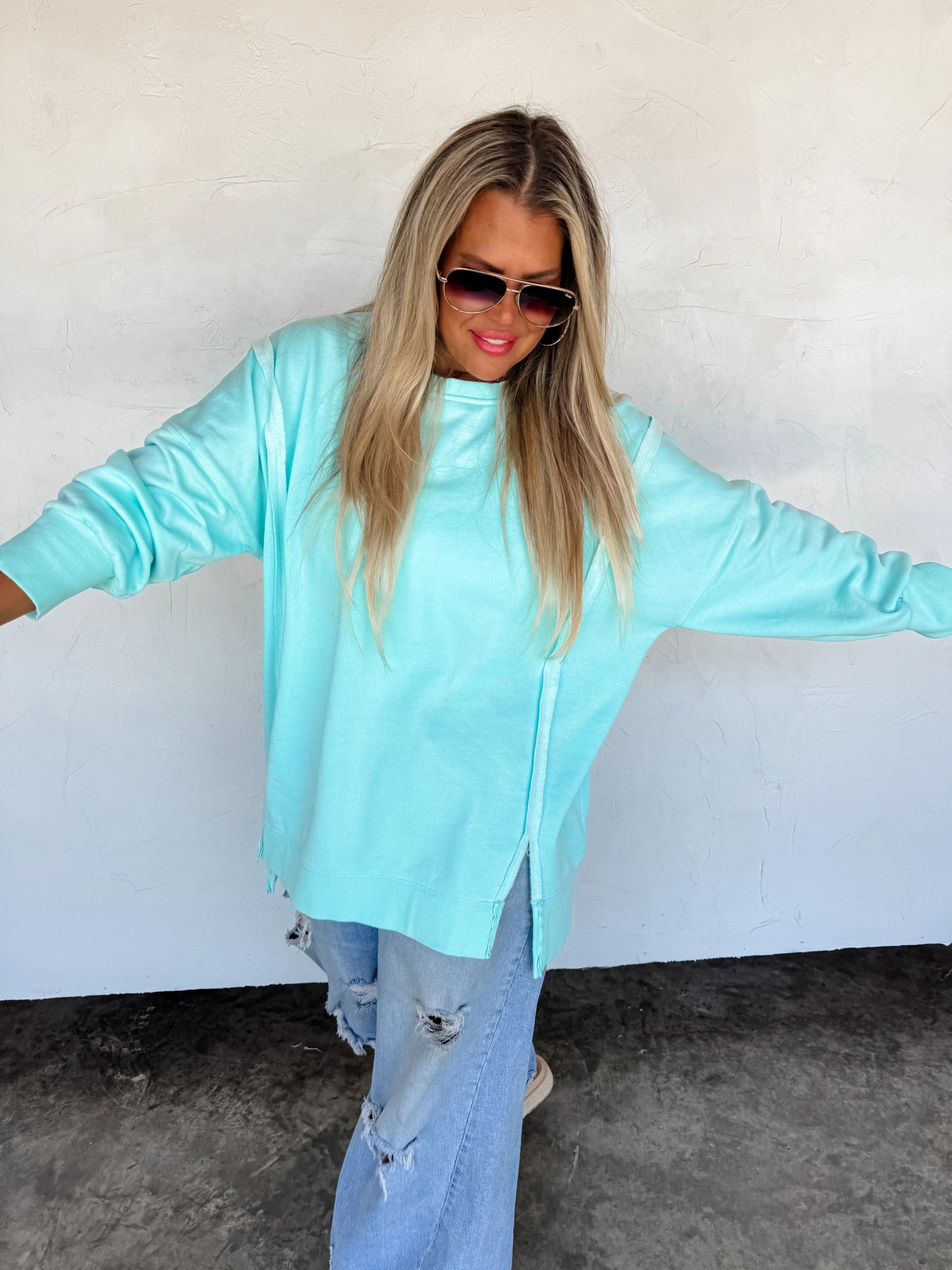 Candy Colors Classic crew pullover (5 colors) • Quick Ship