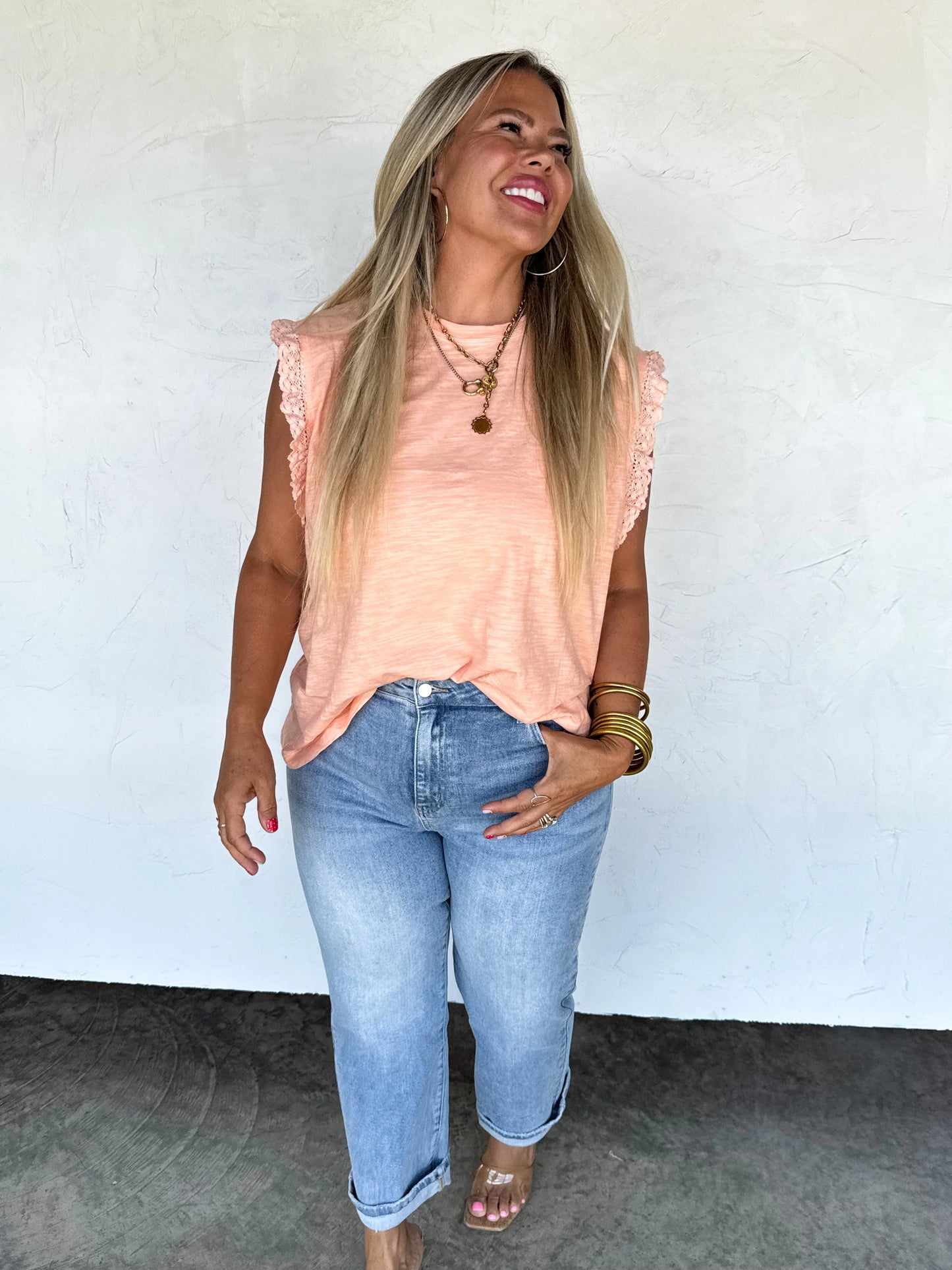 Alexie straight leg cropped jeans • Quick Ship