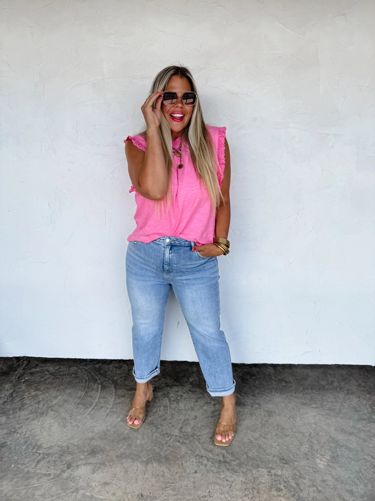 Alexie straight leg cropped jeans • Quick Ship