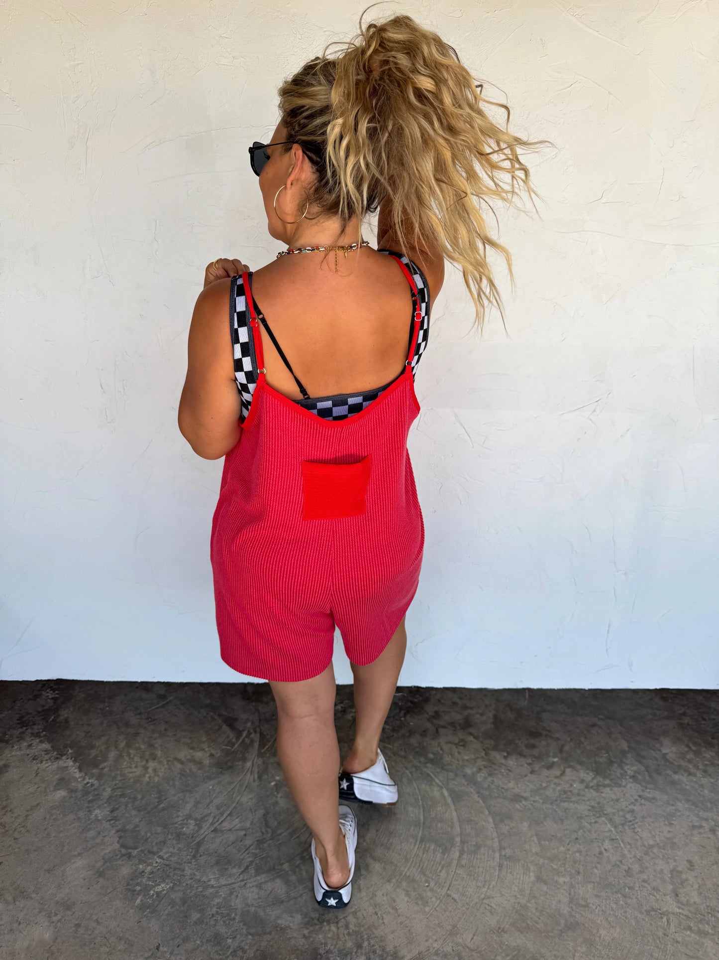 kinsey ribbed romper (2 colors)