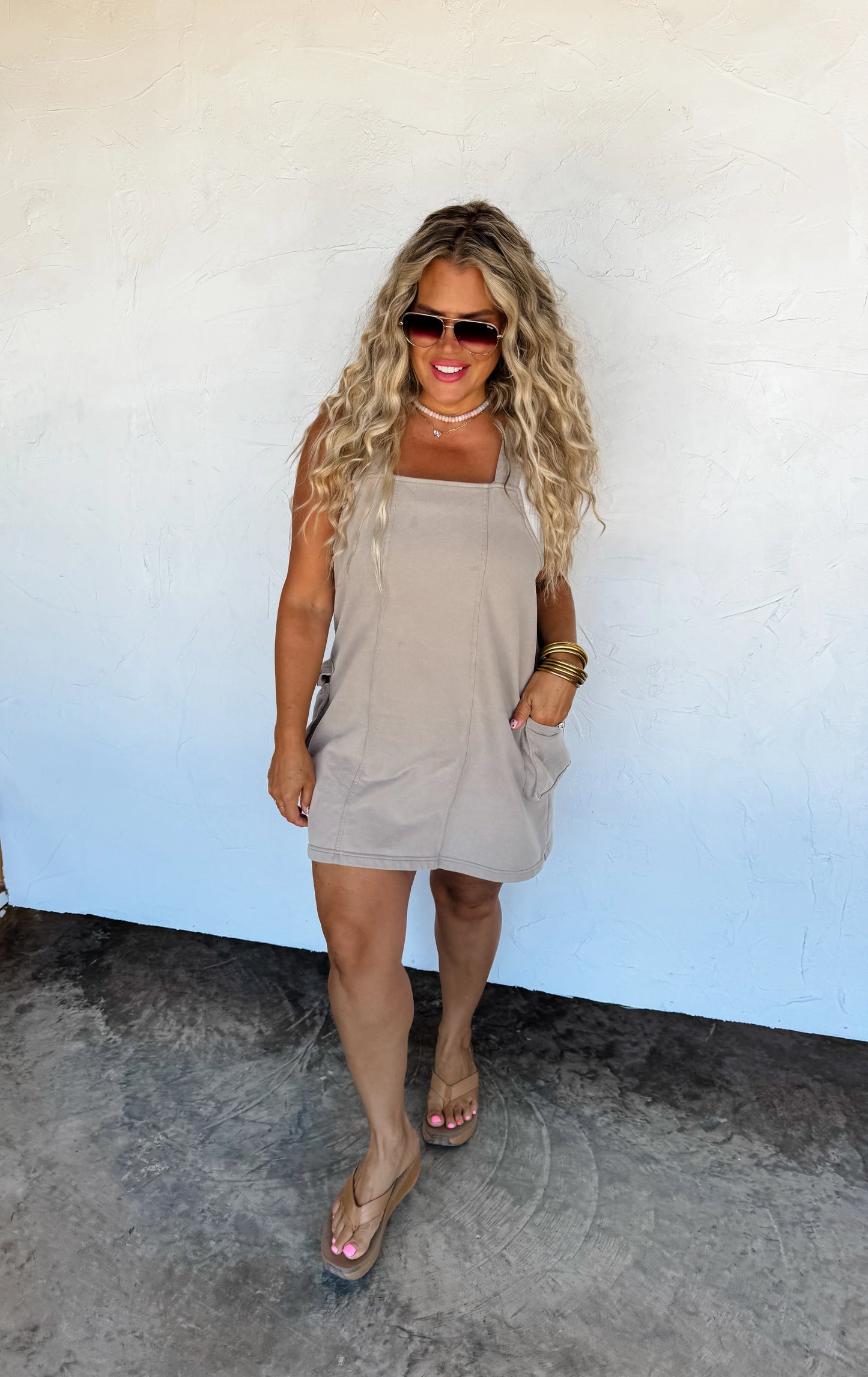Millie overall dress (2 colors)• Quick Ship