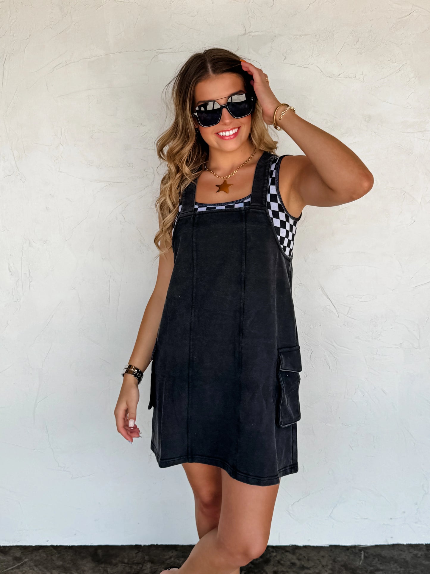 Millie overall dress (2 colors)• Quick Ship