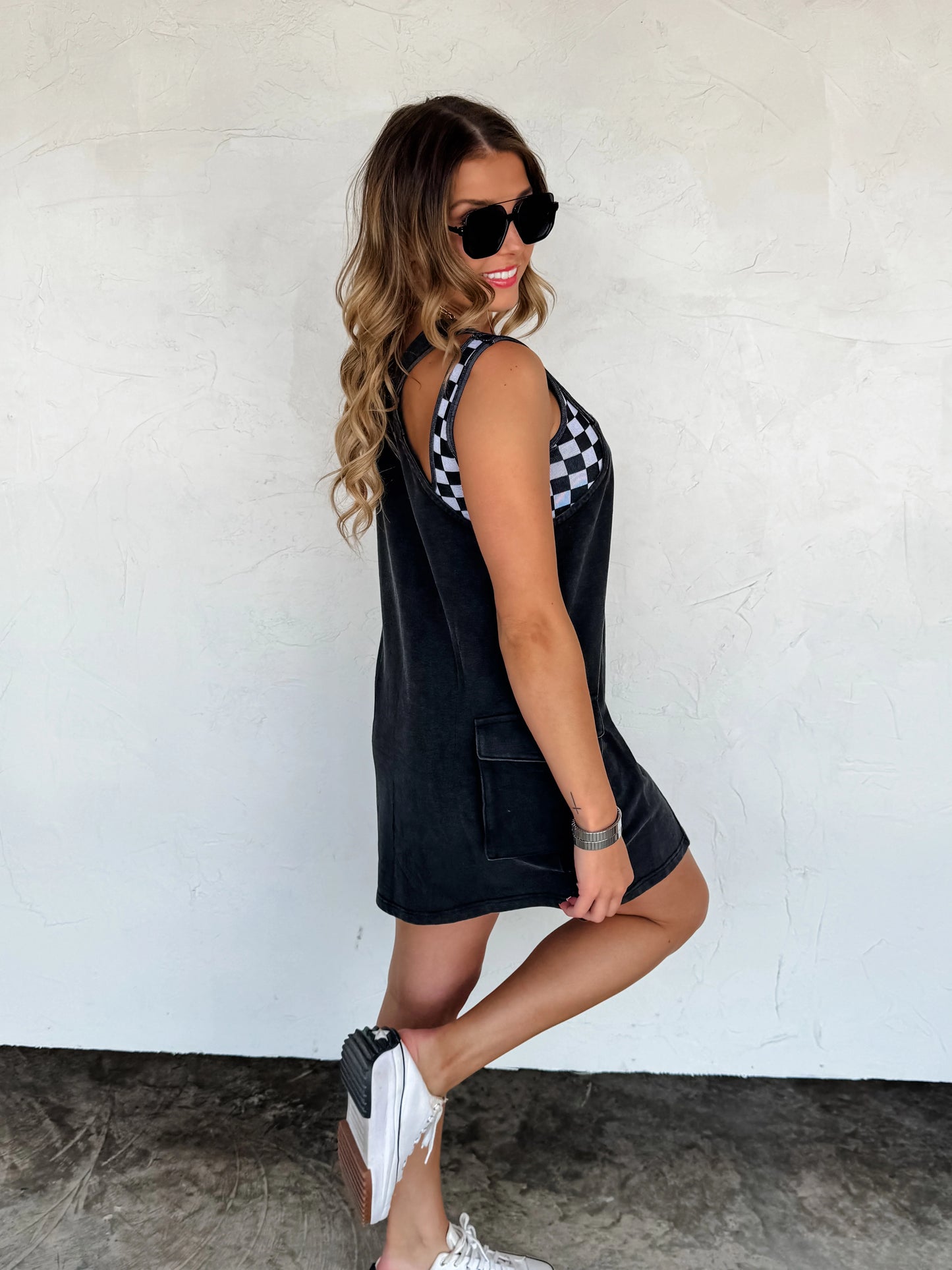 Millie overall dress (2 colors)• Quick Ship