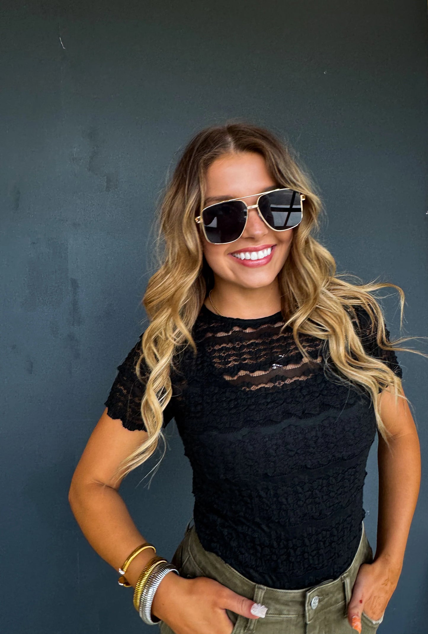 Rosalie lace top (2 colors) • Quick Ship