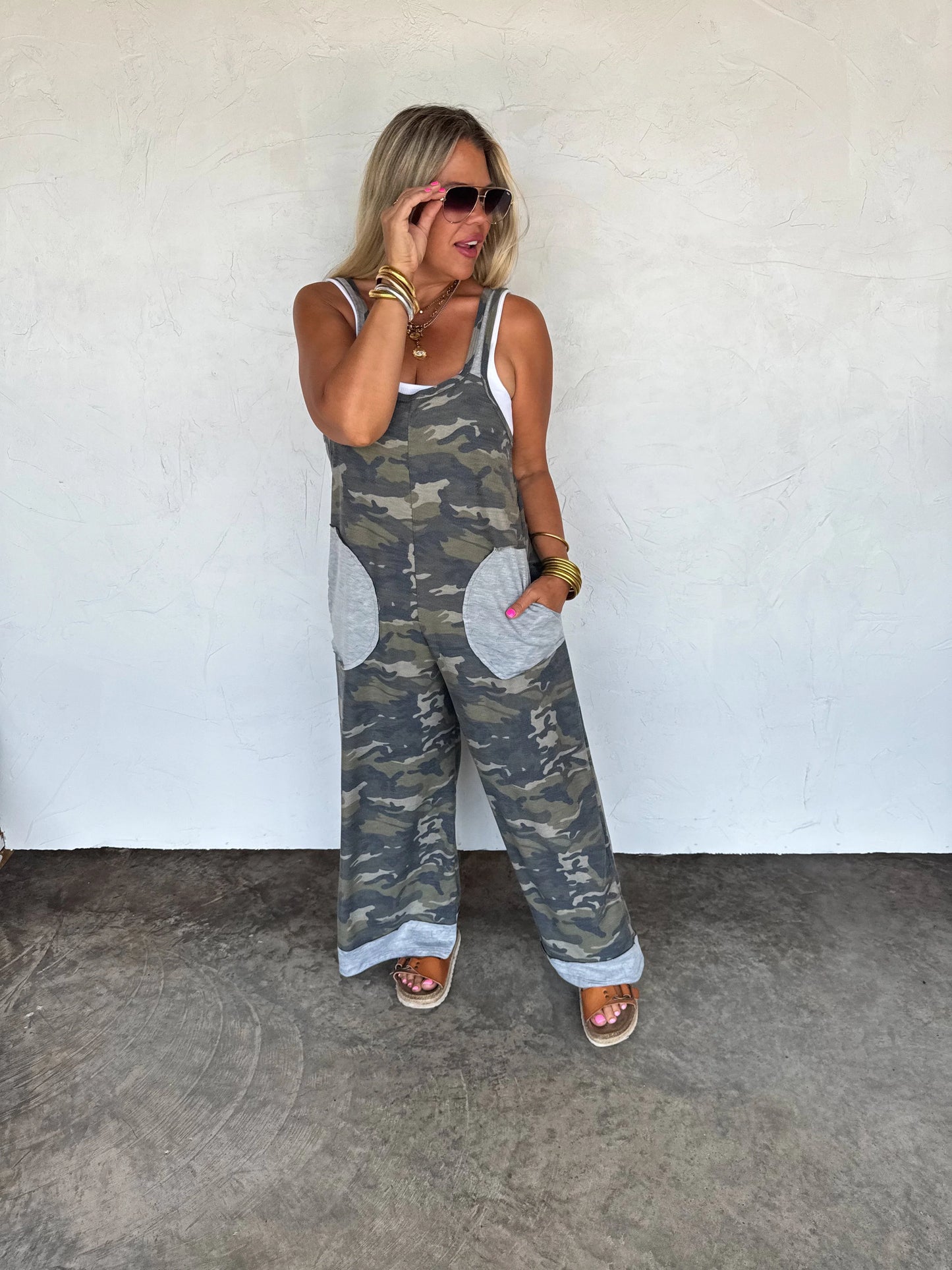 Ricki Romper (camo & cheetah)