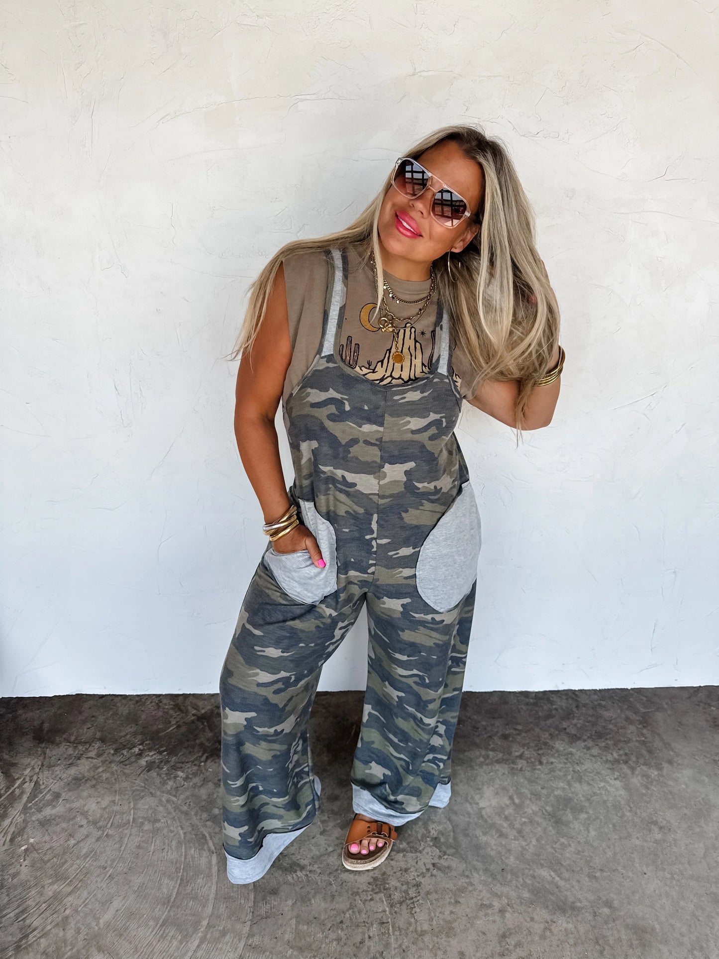 Ricki Romper (camo & cheetah)