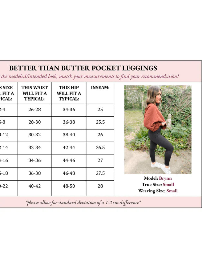 Billie Better Than Butter pocket leggings (dark grey) • Quick Ship
