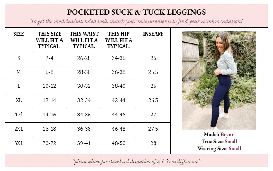 Suck & Tuck Pocket leggings (2 colors) • Quick Ship