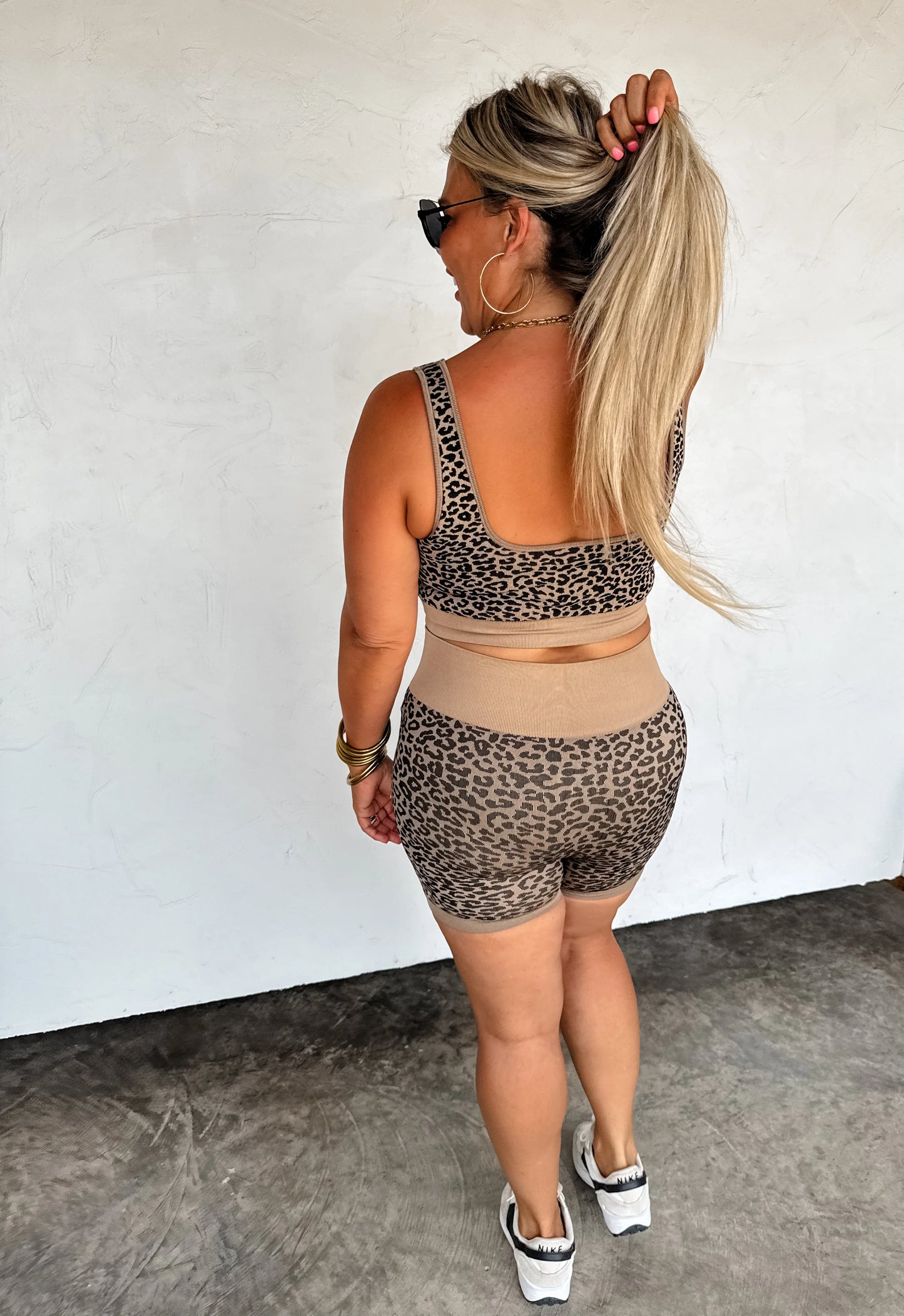 Cheetah biker short SET