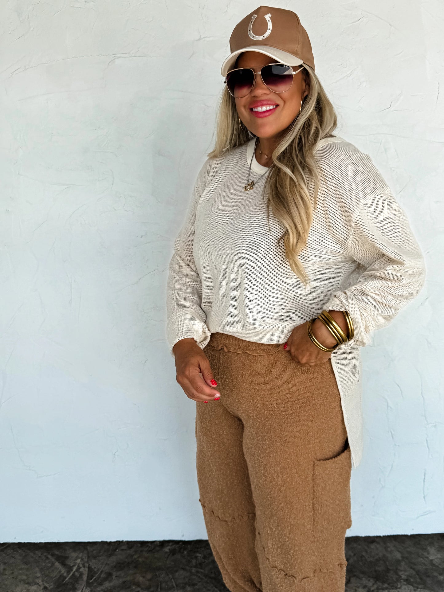 Mellow Mesh cotton top • Quick Ship