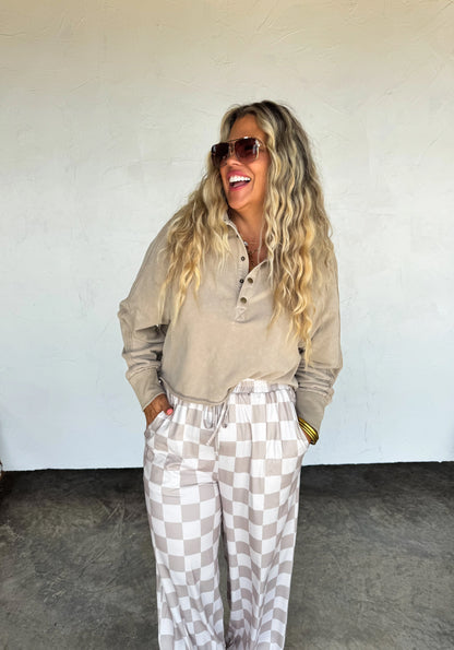 Checker Pop Pants (4 colors) • Quick Ship