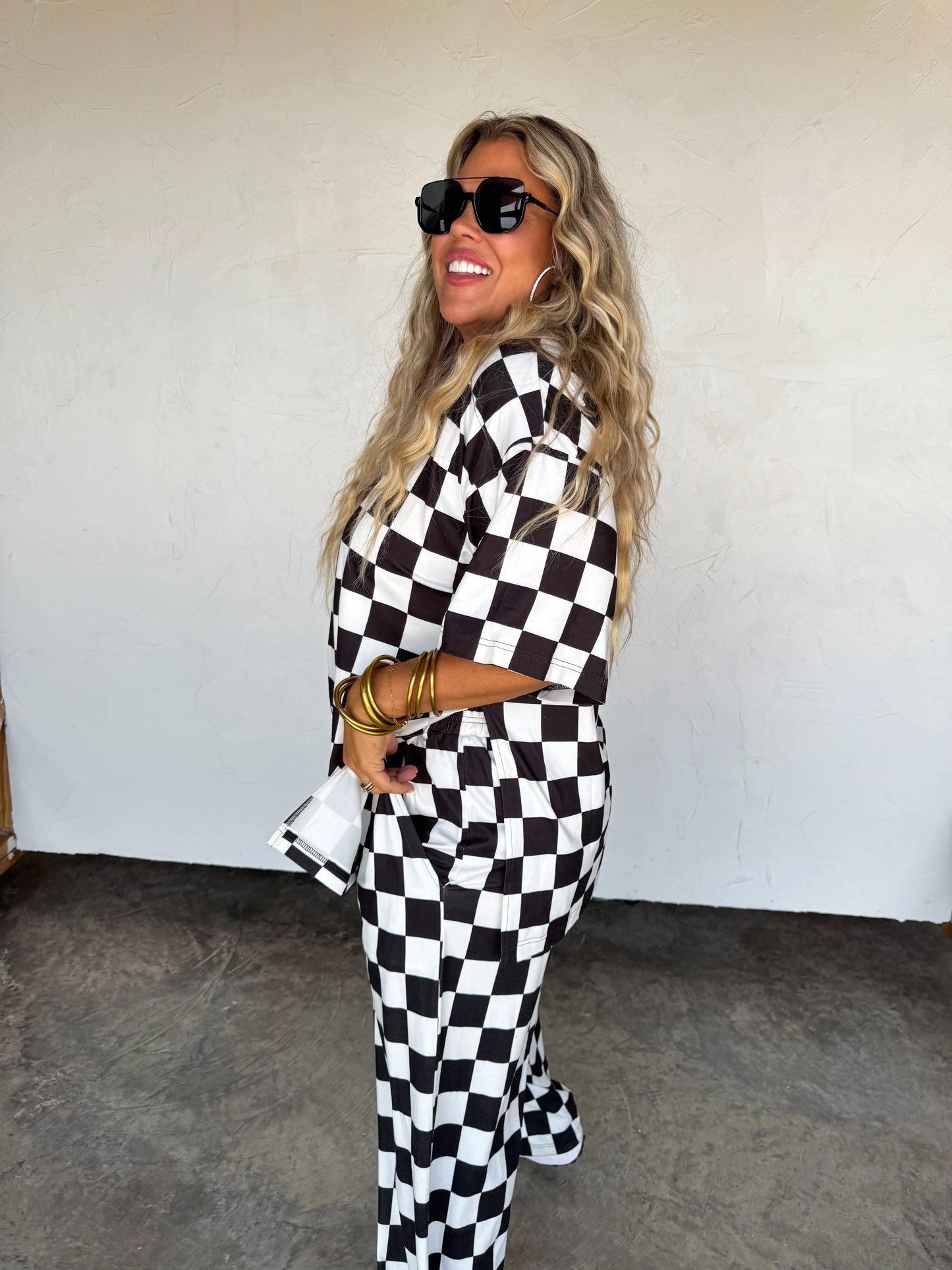 Checker Pop Pants (4 colors) • Quick Ship
