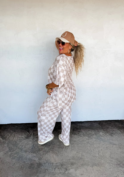Checker Pop Pants (4 colors) • Quick Ship