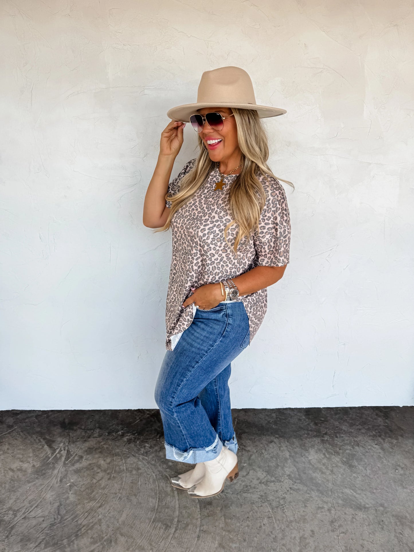 Joey washed cotton boyfriend tee • Quick Ship