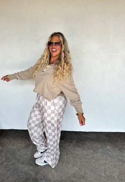 Checker Pop Pants (4 colors) • Quick Ship