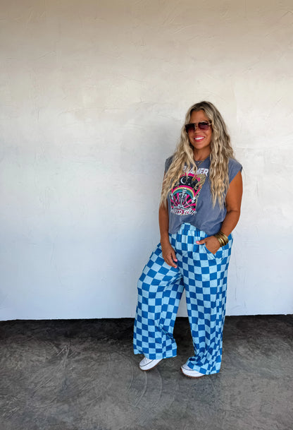 Checker Pop Pants (4 colors) • Quick Ship