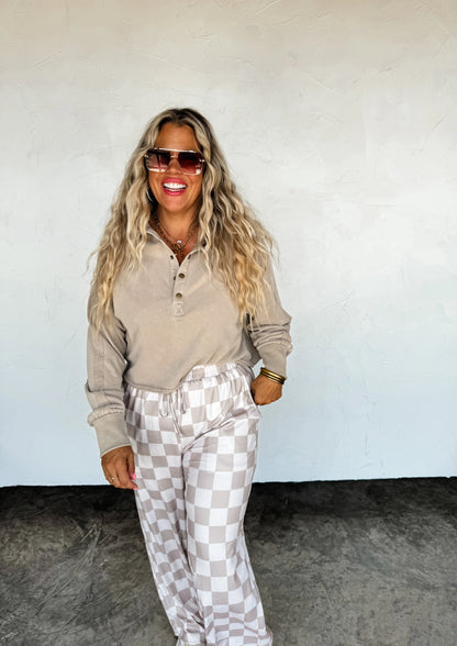 Checker Pop Pants (4 colors) • Quick Ship